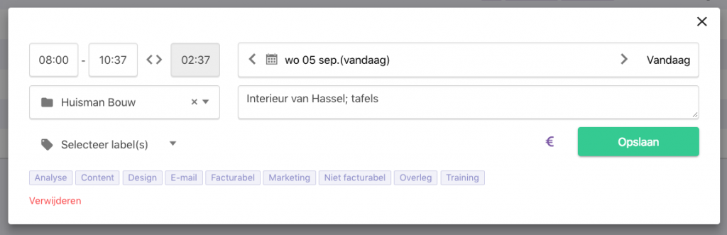 Nanda-urenoverzicht--Materiaal-invoer-omschrijving 1